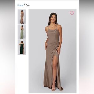 Kennedy Blue “sue” bridesmaid dress in the color Mocha